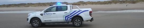 Jeep politie Bredene De Haan