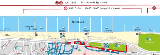 Honden op het strand plan