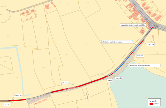 Plan van de werken in de Noord-edestraat
